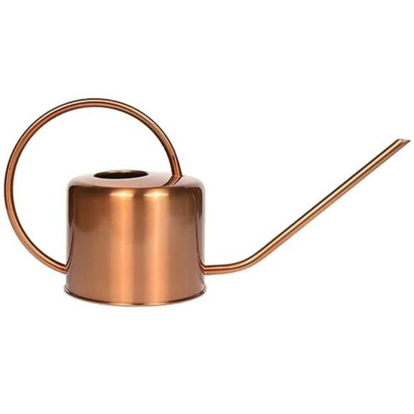 40oz. Copper-Colored Indoor Plant Watering Can -Long Spout - Rust-Resistant - Picture 2 of 7